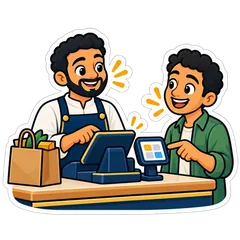 زبون بياخد نقاط